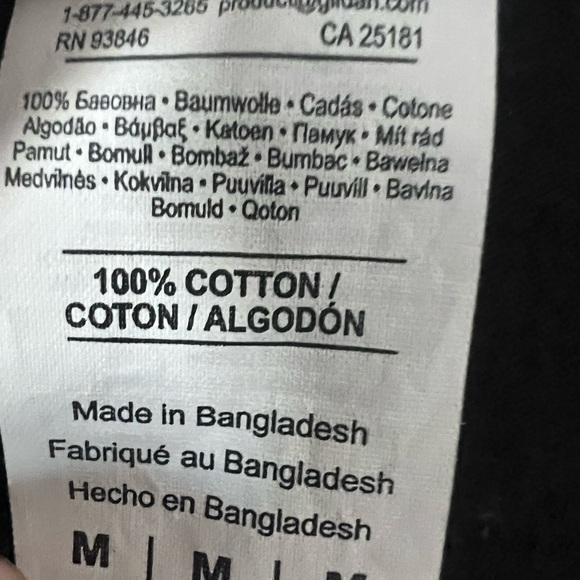 Black T-Shirt with Gold Batman Logo - Picture 6 of 7